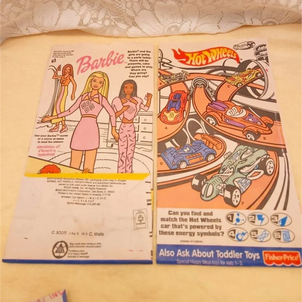Six (6) Vintage Happy Meal Bags 1997